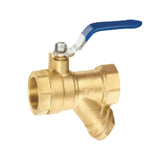 Filter ball valve